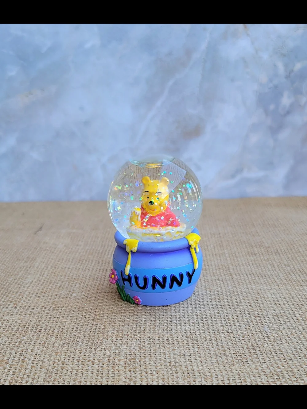 Set of 2 Disney's Snow Globes: Mickey Sorcerer’s Apprentice & Winnie in Honeypot
